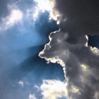Nube con forma de animal en la que se presenta el fenómeno de pareidolia