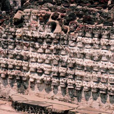 Cráneos en Tenochtitlan