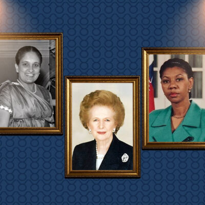 Mujeres presidentas del mundo Margaret Tatcher, Angela Merkel, Dilma Rousseff o Michel Bachelet