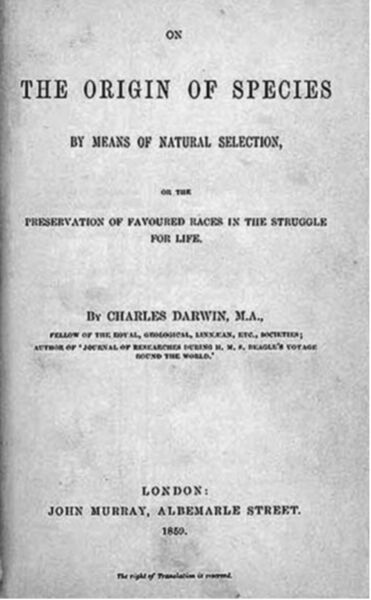 Libro de "Origen de las especies"