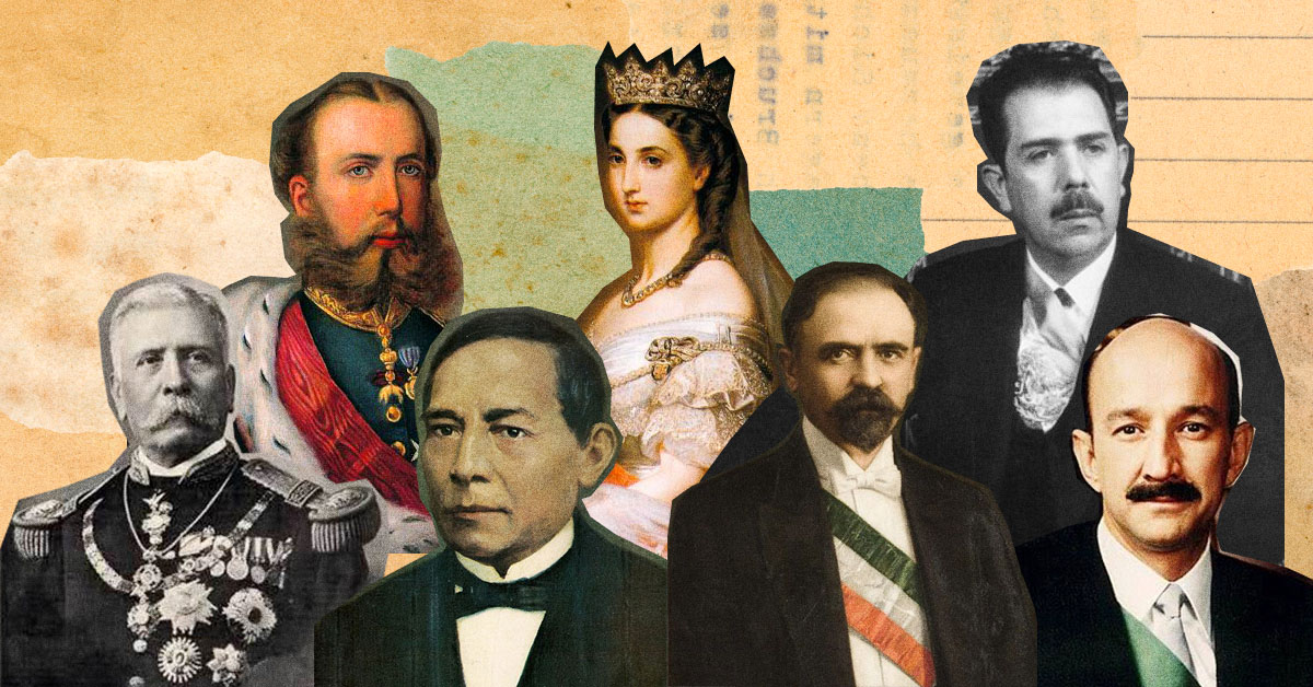 Collage con expresidentes de México