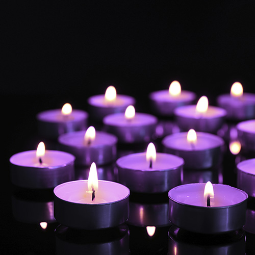 Velas moradas