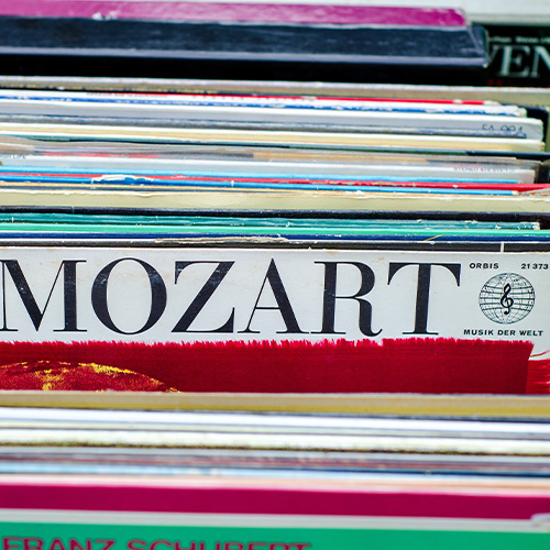 Vinil d eMozart en tienda